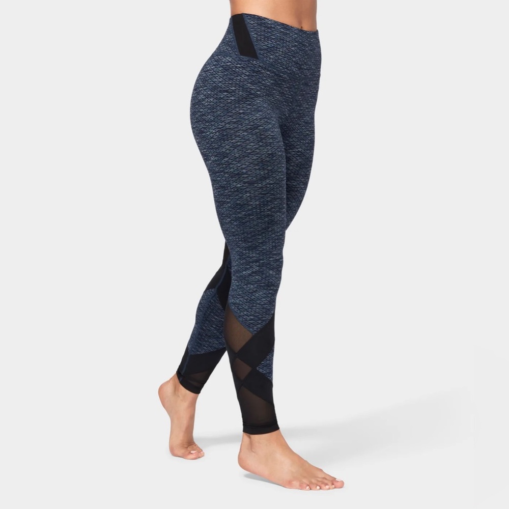 Movement Mesh Legging - Indigo Jacquard - Medium